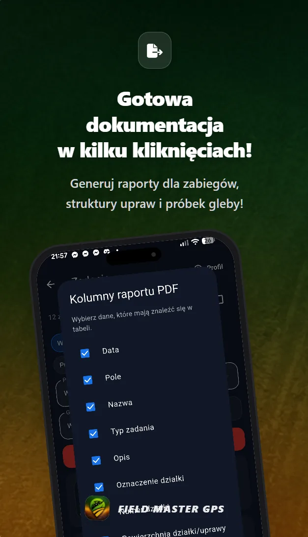Raporty PDF