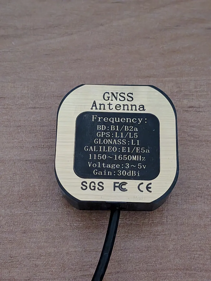 Antena GNSS dwuczęstotliwościowa L1/L5, GPS, Galileo, BeiDou, GLONASS, do modułu RTK
